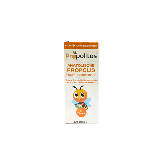 Propolis en rauwe honing siroop 150 ml Propolitos (TGT September 2025)